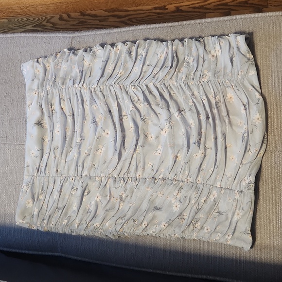 NWOT Honey Ruched floral mini skirt - Picture 3 of 4